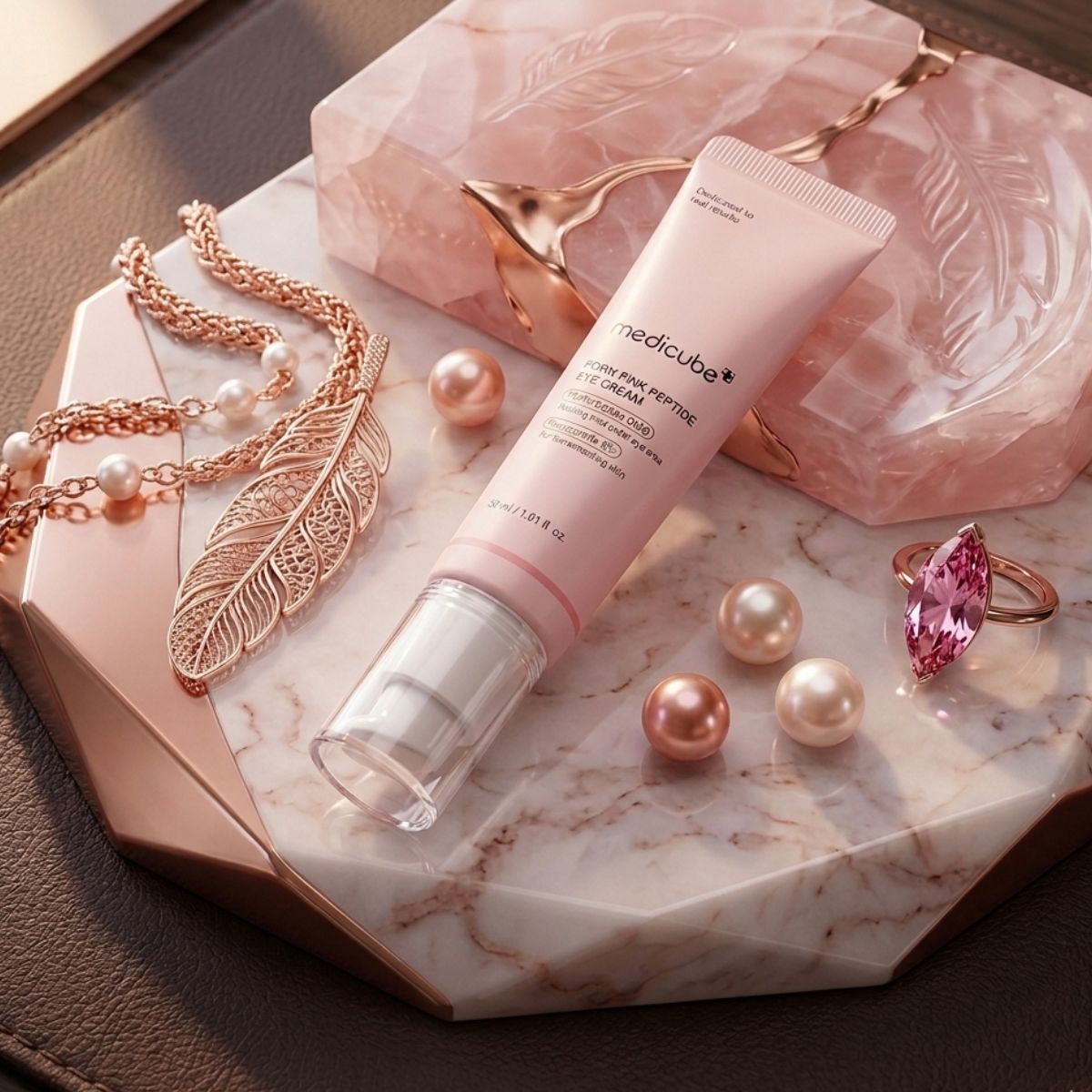 PDRN Pink Peptide Eye Cream de Medicube: la crema de ojos con ADN de salmón, retinol de 99% pureza y 10 péptidos que mejora las arrugas en una semana