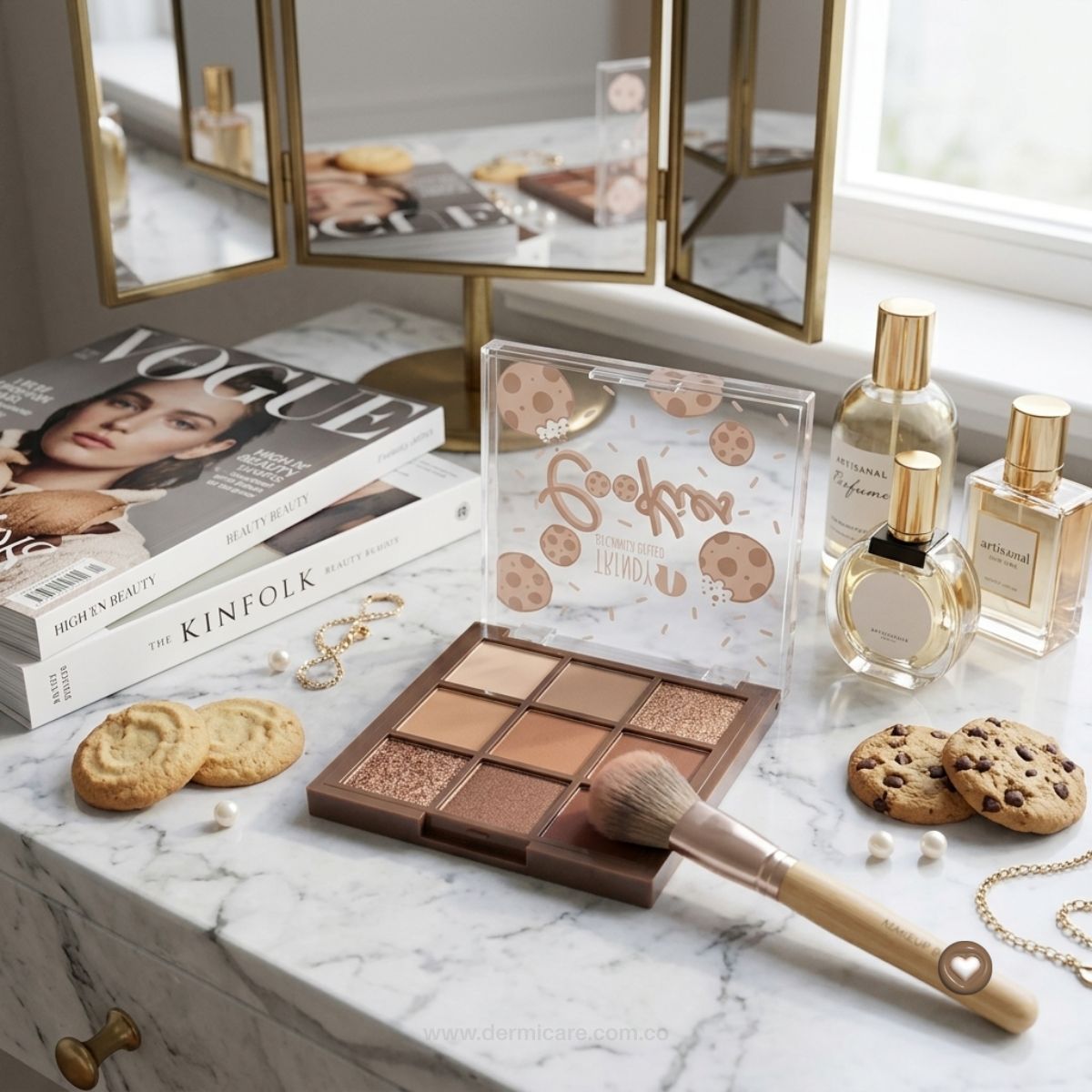 Sombras Cookie de Trendy: la paleta de 9 tonos tierra que lo tiene todo — transición, profundidad y pop de brillo