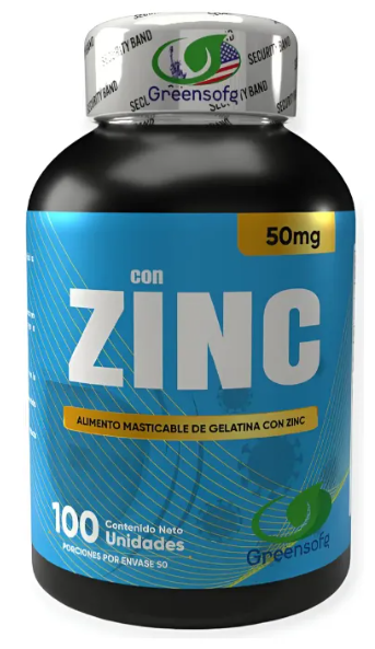 Zinc Greensofg x100 gomitas masticables