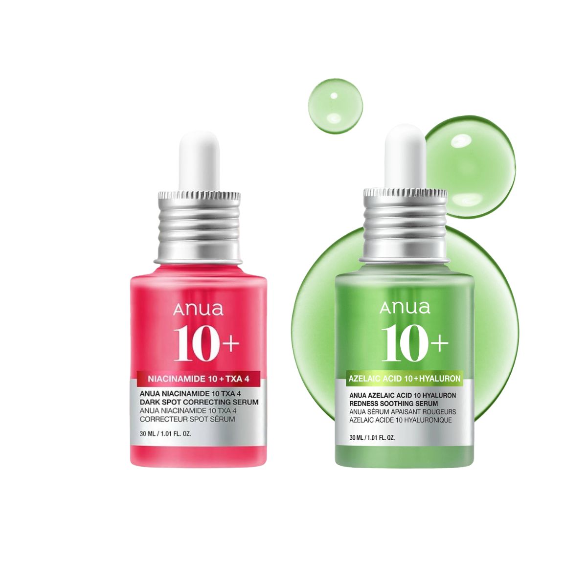 serum niacinamida acido azelaico anua para manchas acné y poros