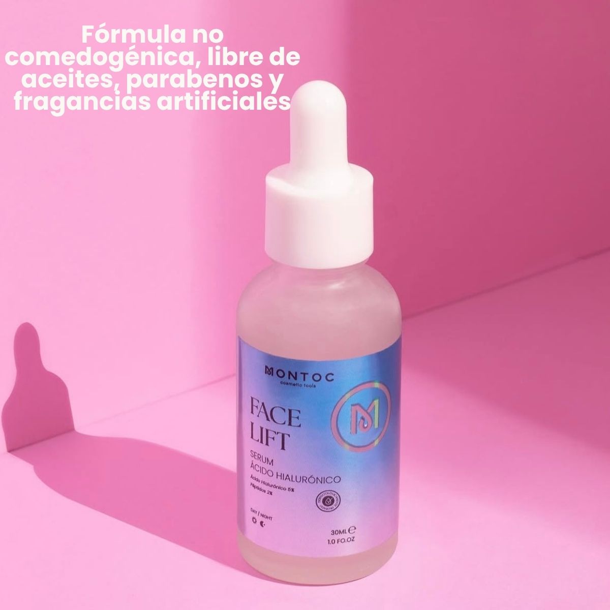 Sérum de Ácido Hialurónico con péptidos, menta y pepino para hidratación y firmeza