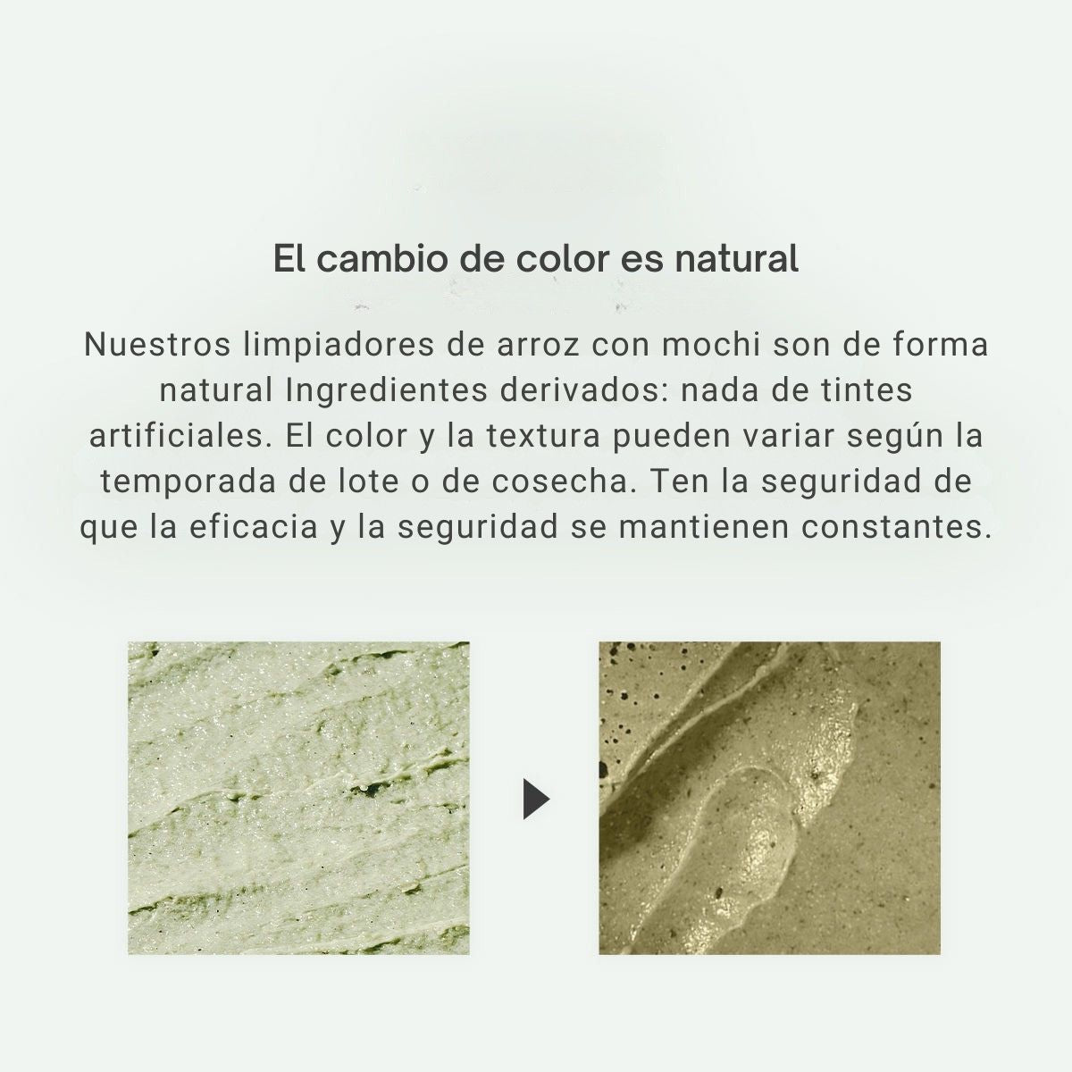 Arencia Fresh Green Rice Mochi Cleanser limpiador facial coreano para piel con acne y piel sensible