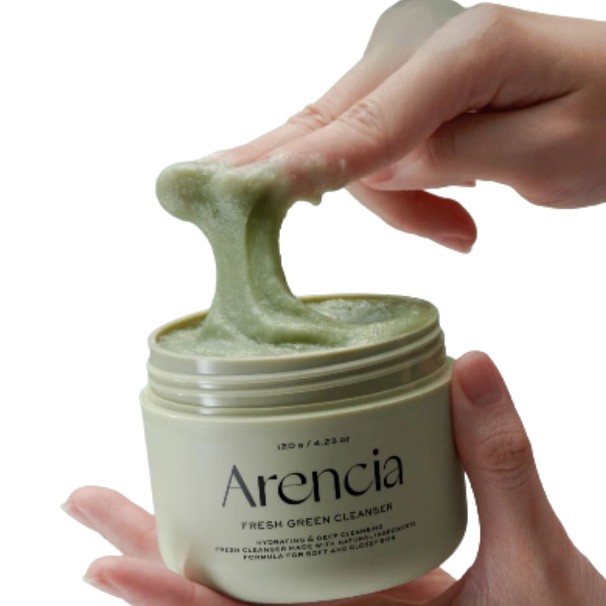 Arencia Fresh Green Rice Mochi Cleanser limpiador facial coreano para piel con acne y piel sensible