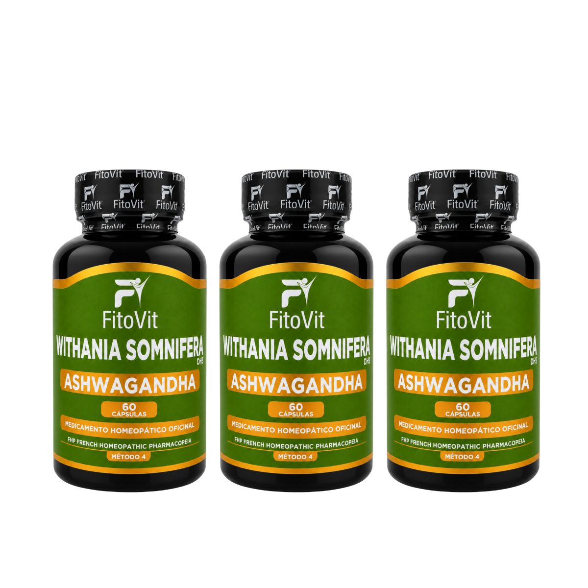 Ashwagandha FitoVit 500 mg • 60 Cápsulas • Adaptogen para el Estrés y el Descanso