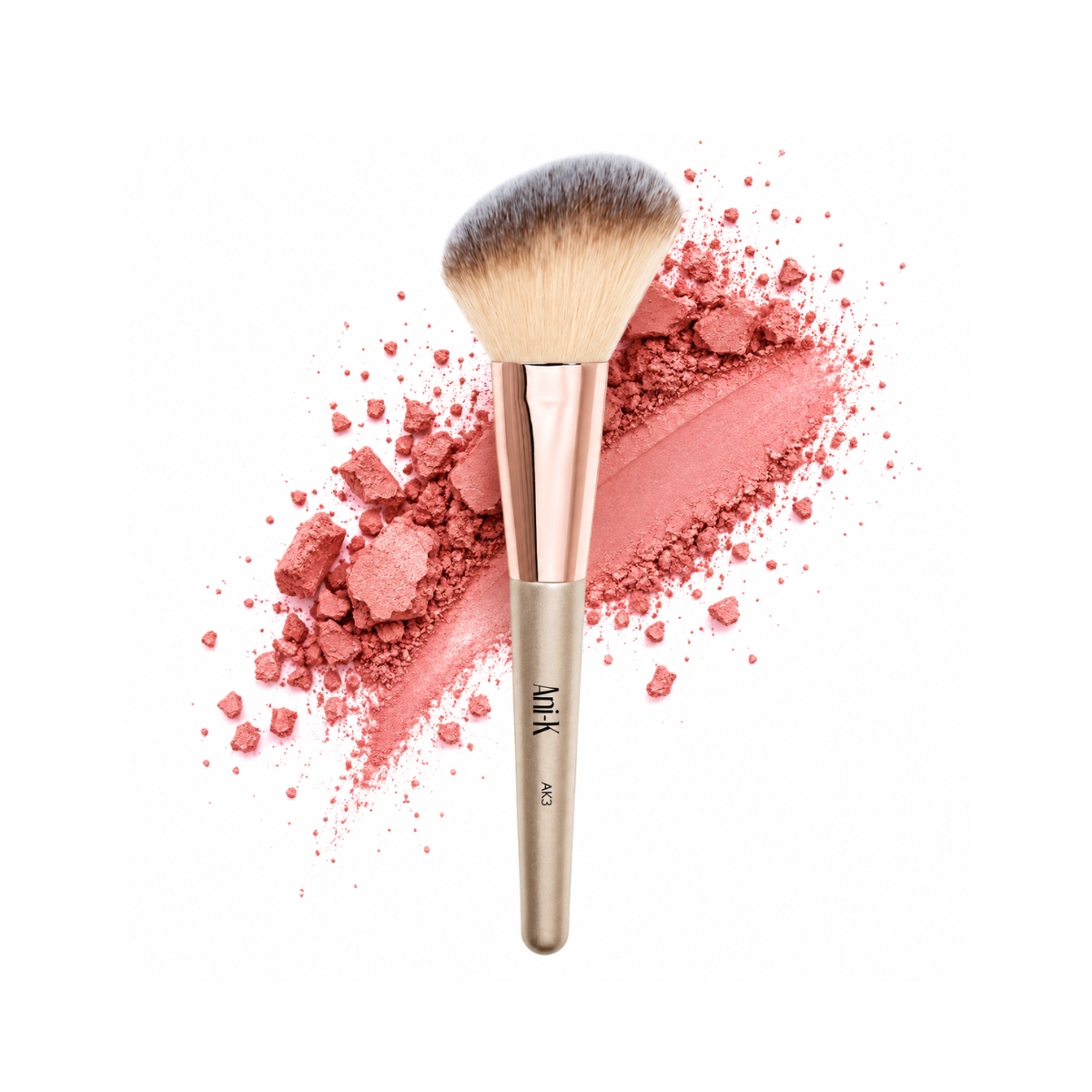 Brocha para Rubor AK3 Anik Makeup Cerdas Suave Difuminado Natural