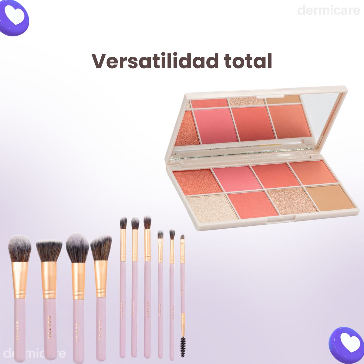 Kit Brochas Singolare X10 + Paleta Ligth Set  8T Montoc