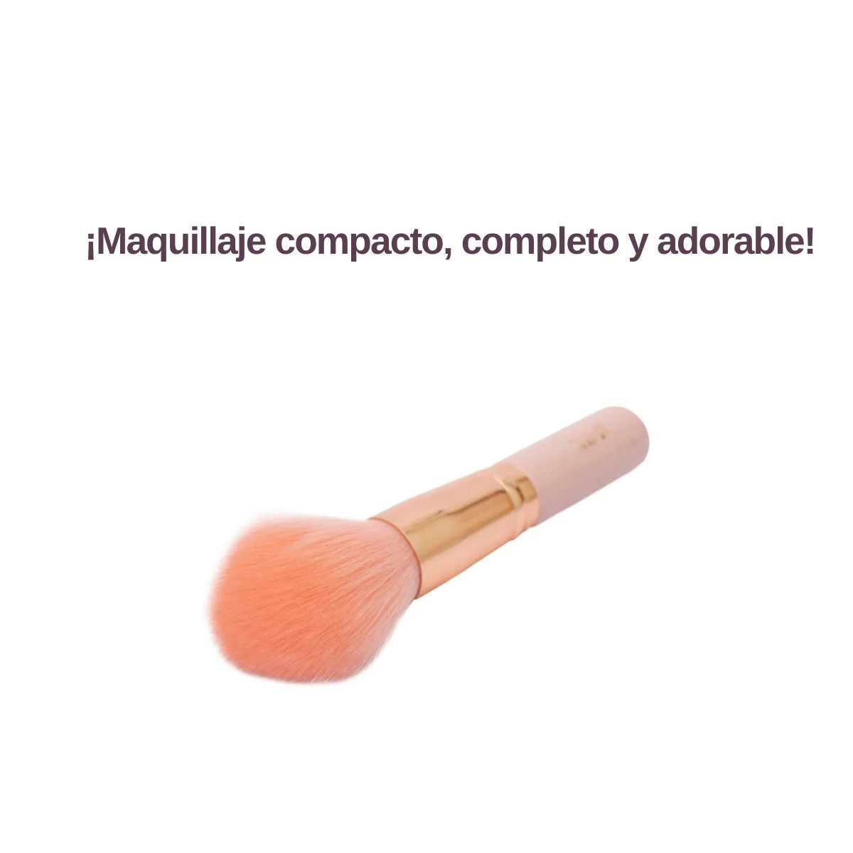 Brochas de maquillaje mini Kit completo de color rosa - Trendy Maquillaje