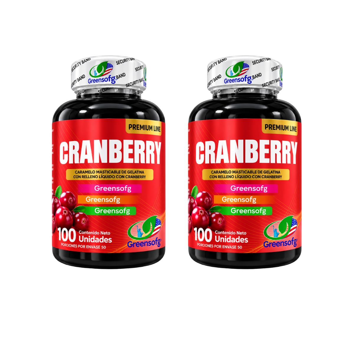 Cranberry Greensofg 1000 mg x100 Cápsulas Blandas · Arándano Rojo