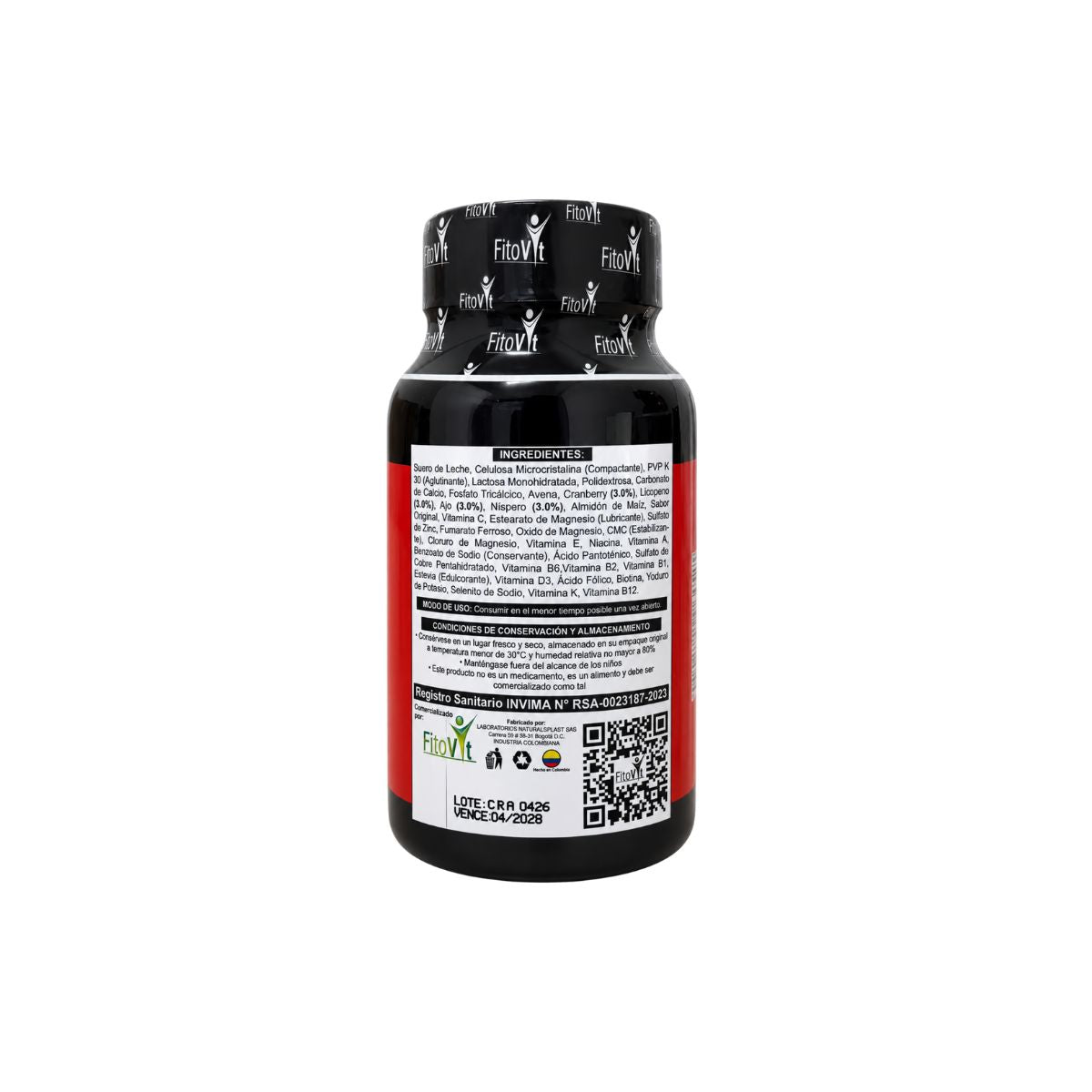 Cranberry FitoVit x60 capsulas arandano rojo salud urinaria antioxidante suplemento Colombia