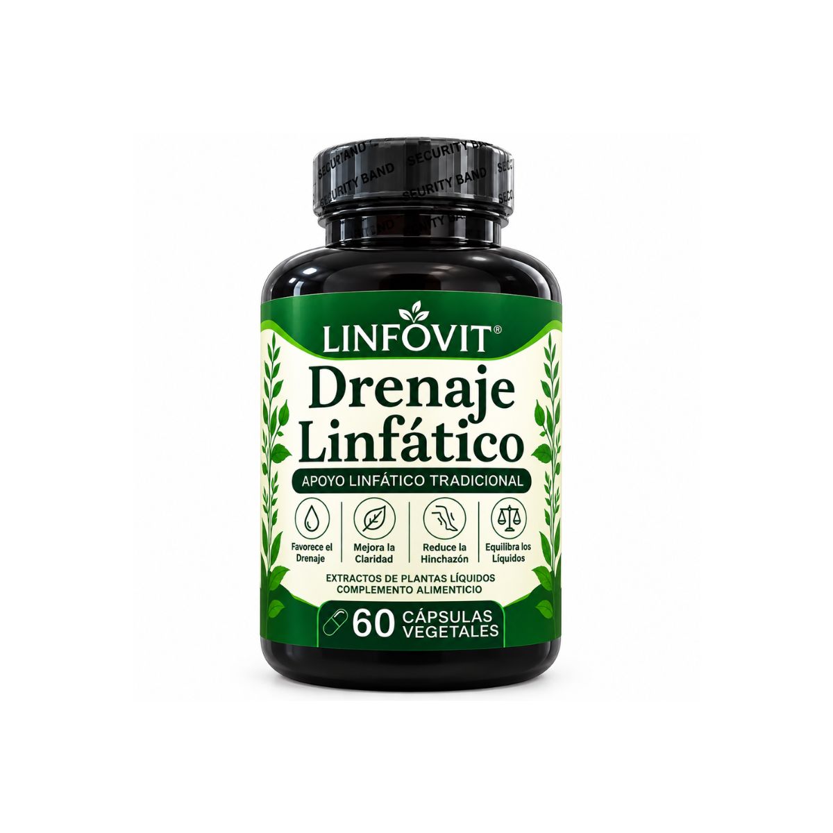Linfovit Drenaje Linfático x60 Cápsulas Vegetales con Extractos de Plantas - Envío Gratis