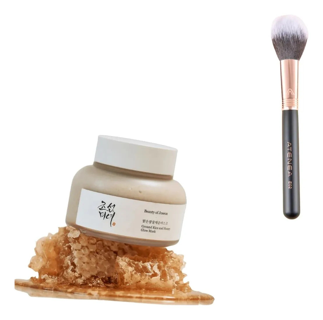 Mascarilla Arroz Exfoliante Facial Brochas Para Polvos