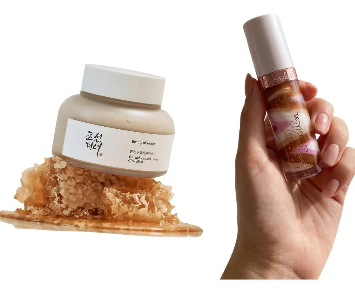Mascarilla Arroz Exfoliante Facial Brillo Labial Xl