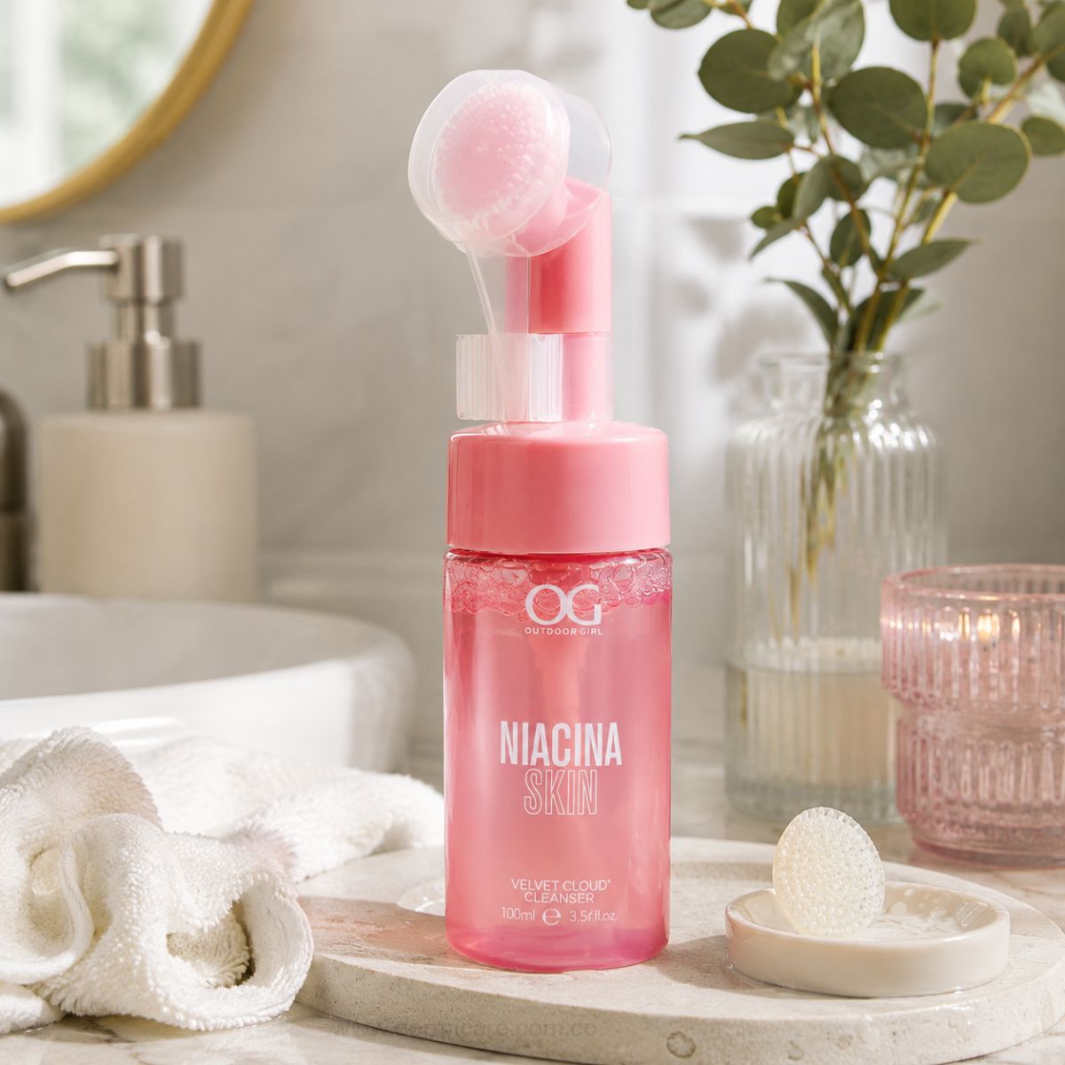 Espuma Limpiadora Niacinamida OG Colombia cleanser facial vitamina B3 poros sebo piel limpia suave