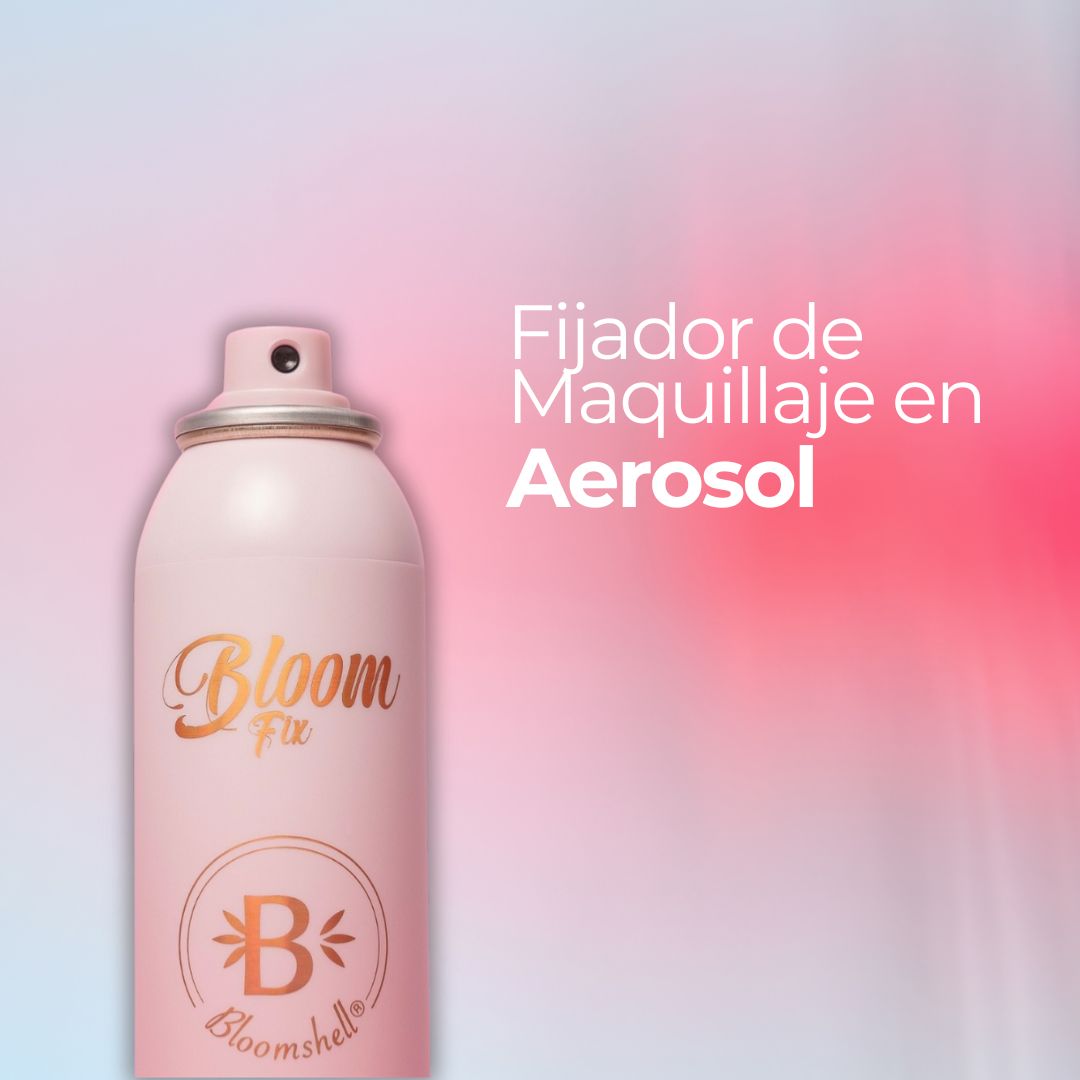 Spray fijador de maquillaje en aerosol Bloomshell.