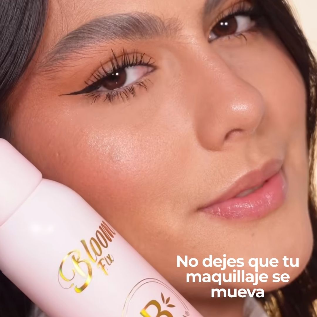 Spray fijador de maquillaje en aerosol Bloomshell.