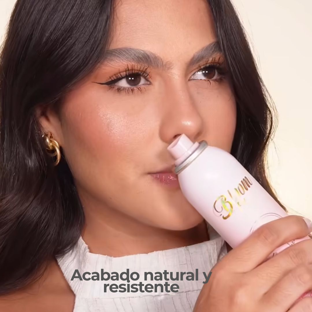 Spray fijador de maquillaje en aerosol Bloomshell.