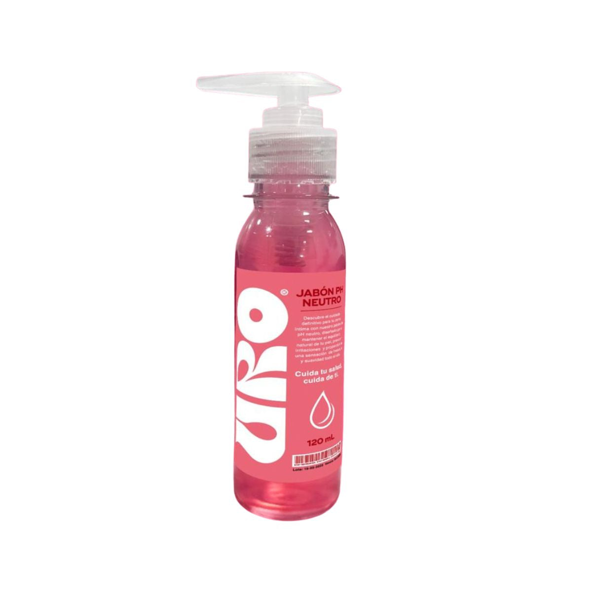 Jabón íntimo URO vaginal pH neutro 120ml flora vaginal limpieza suave frescura