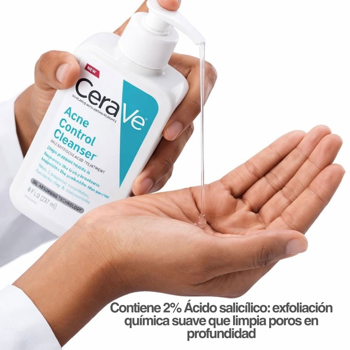 Limpiador facial CeraVe control imperfecciones con ácido salicílico para piel grasa