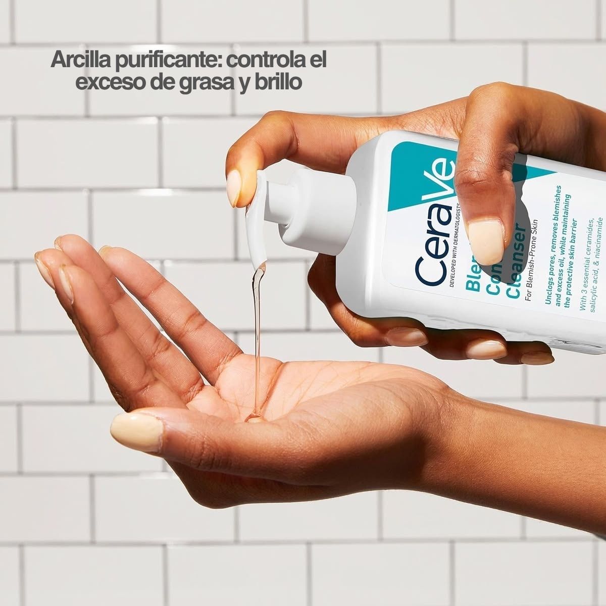 Limpiador facial CeraVe control imperfecciones con ácido salicílico para piel grasa