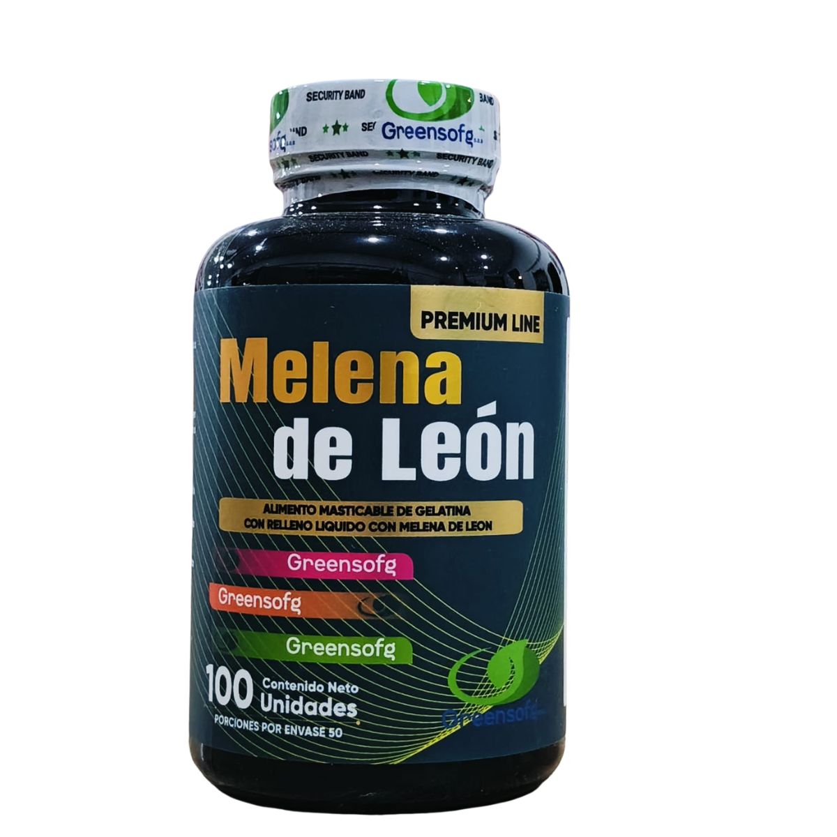 Melena de Leon Greensofg 100mg gomita masticable gelatina Hericium erinaceus nootropico cognitivo