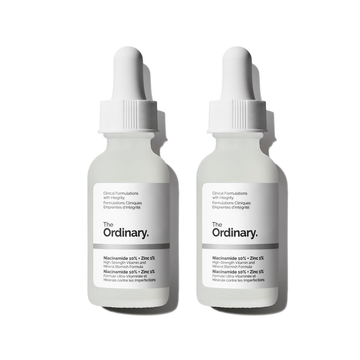 serum de niacinamida The Ordinary 10% zinc 1% pack x2 para controlar grasa y poros