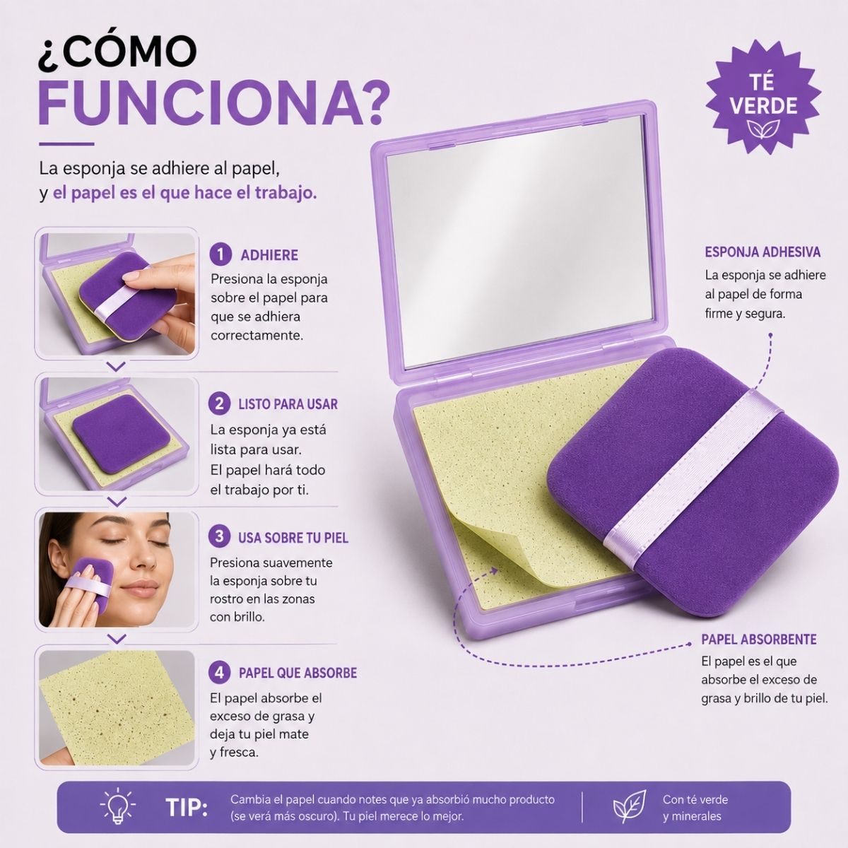 Papel de Arroz Matificante Lula Beauty: Elimina el Exceso de Grasa