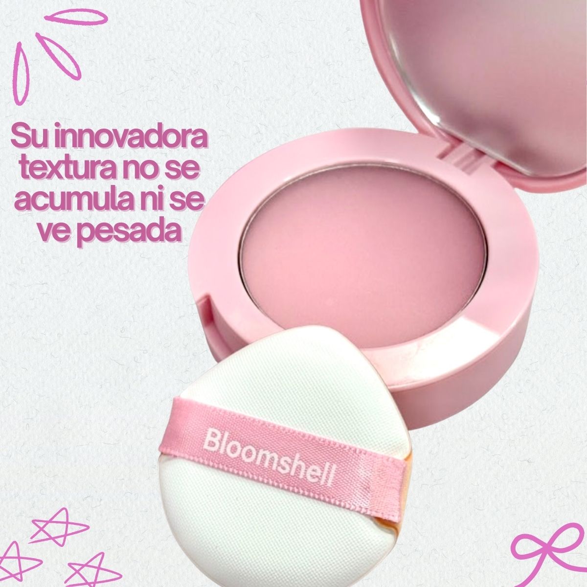 Polvo Matificante Oil Control de Bloomshell - Control de Brillo y Poros