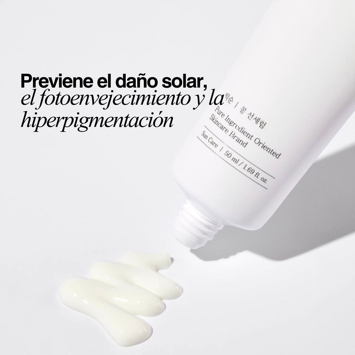 Protector solar en suero Mixsoon Bean Sun SPF50+ PA++++, textura ligera con extractos fermentados coreanos.