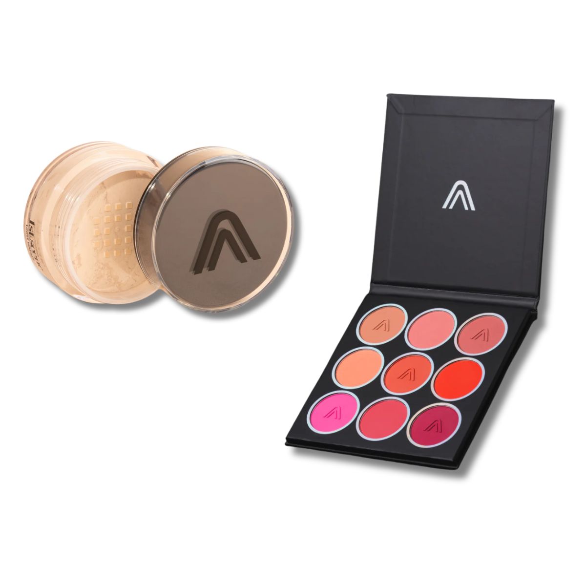 Paleta Rubores Atenea 9 tonos + Polvo Traslúcido 1ST SCENE