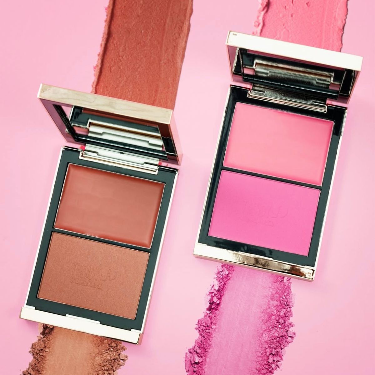 Rubor compacto doble Trendy con fórmula cremosa y en polvo