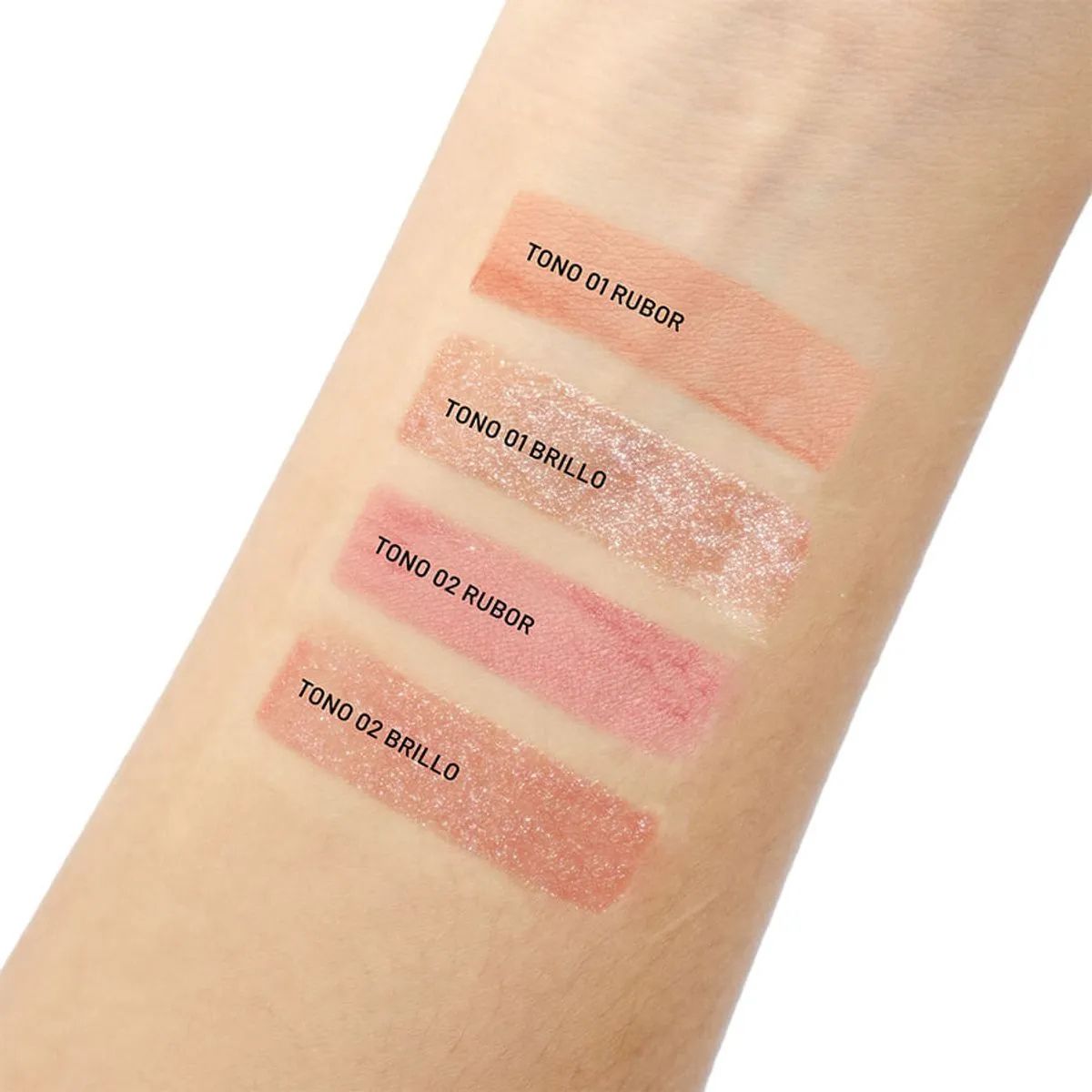 Rubor en polvo y gloss labial color rosado Trendy Kit de maquillaje