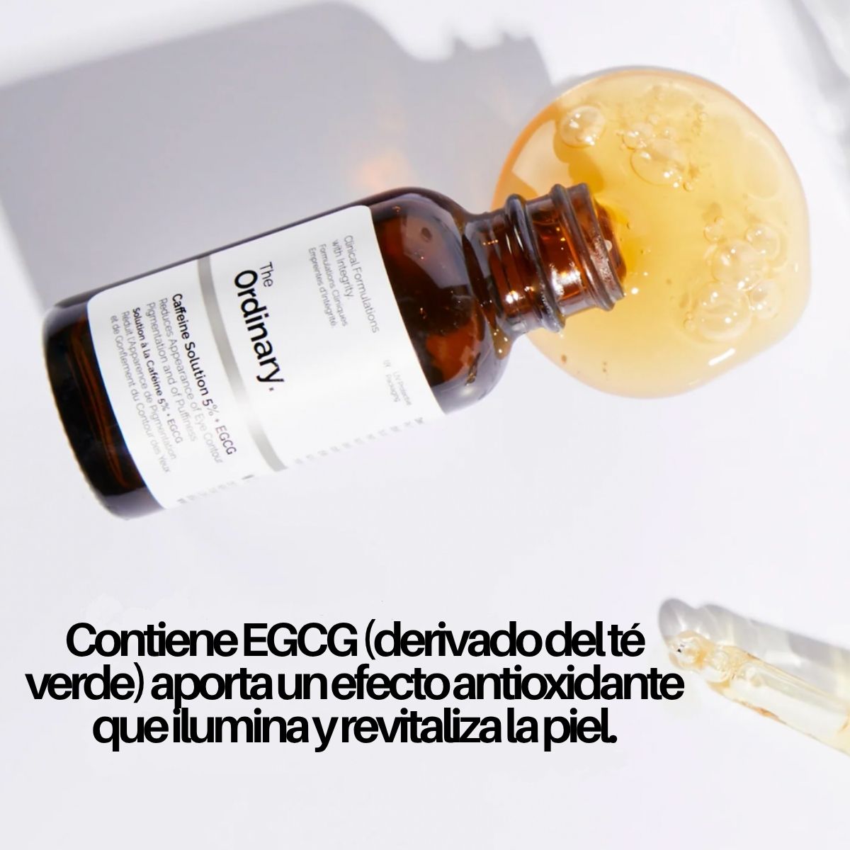 serum de cafeina The Ordinary 5% EGCG para ojeras y bolsas en ojos