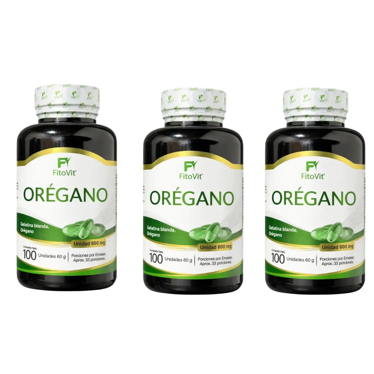 Aceite de Orégano FitoVit x100 Cápsulas Blandas • Sin Sabor Fuerte
