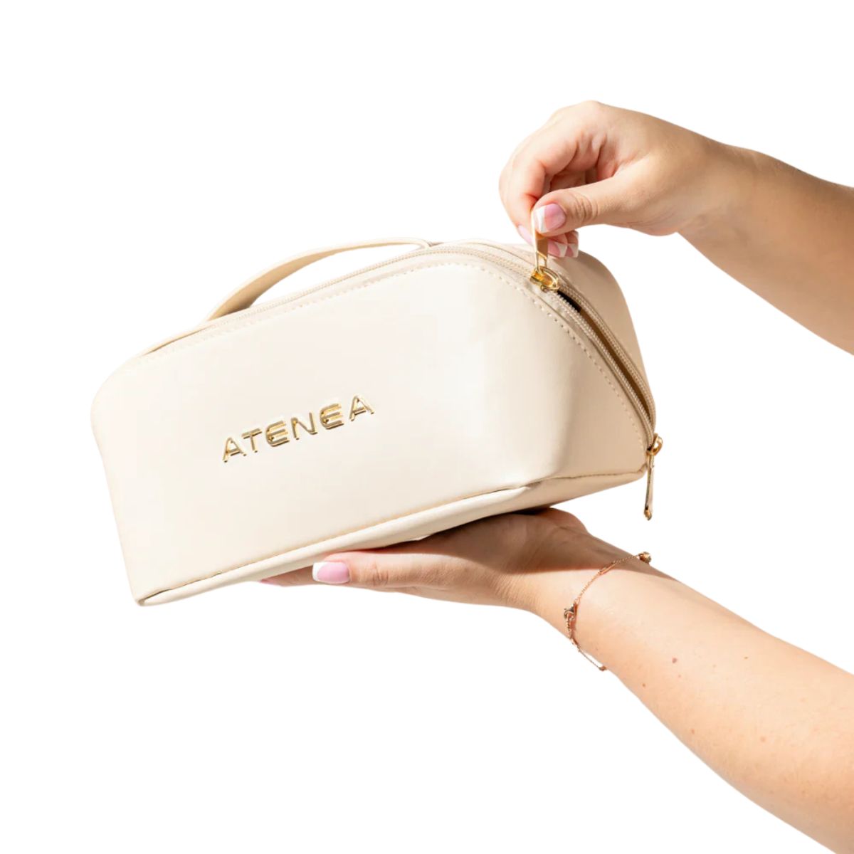 Cosmetiquera de Maquillaje Triangular de Atenea - Estuche organizador de maquillaje