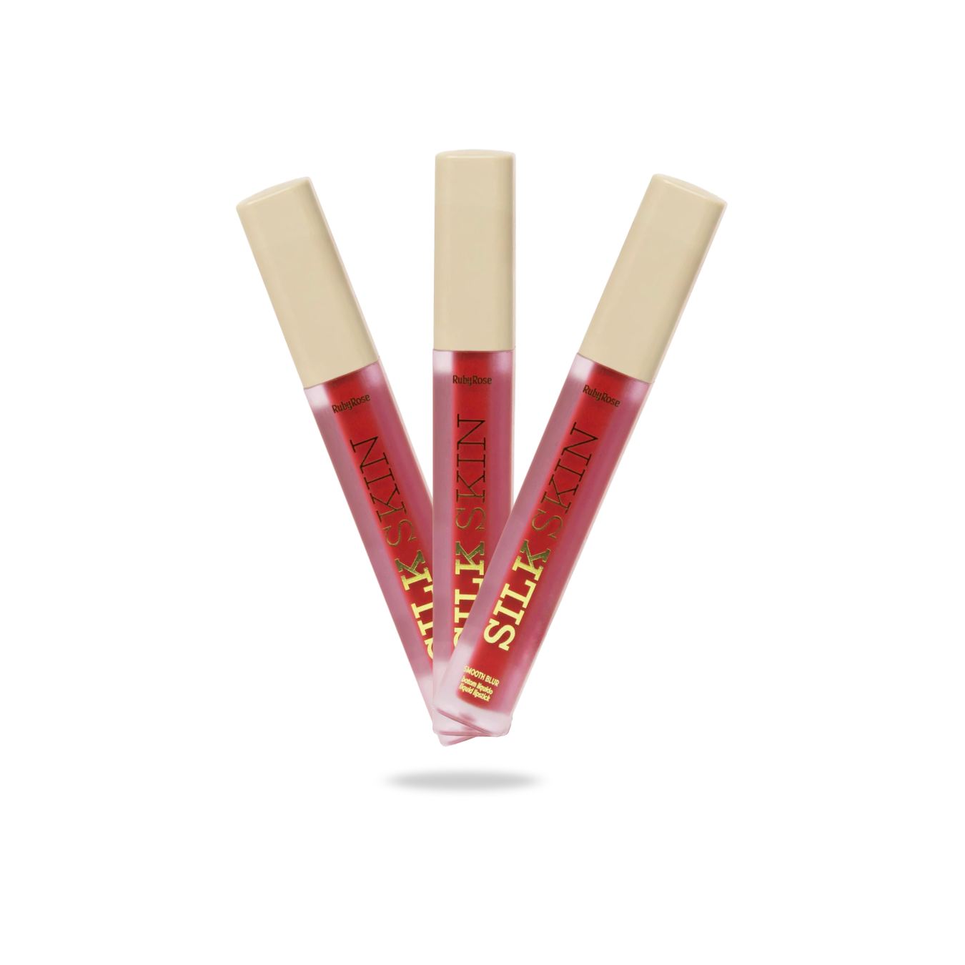 Labial Mate Silk Ruby Rose - Color intenso y textura sedosa