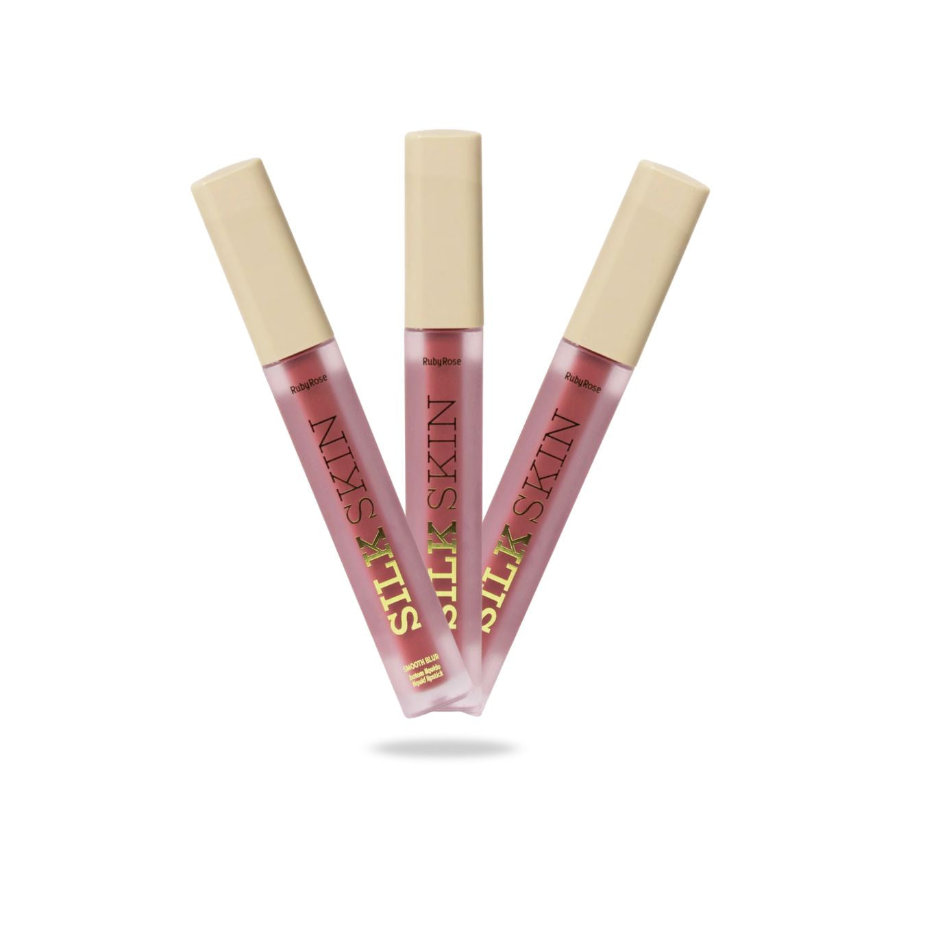 Labial Mate Silk Ruby Rose - Color intenso y textura sedosa