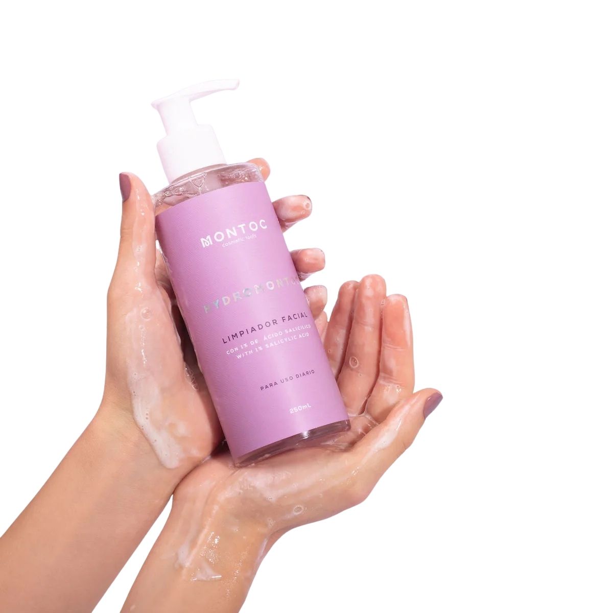 Limpiador Facial con ácido salicílico Hydromontoc para acné y poros dilatados