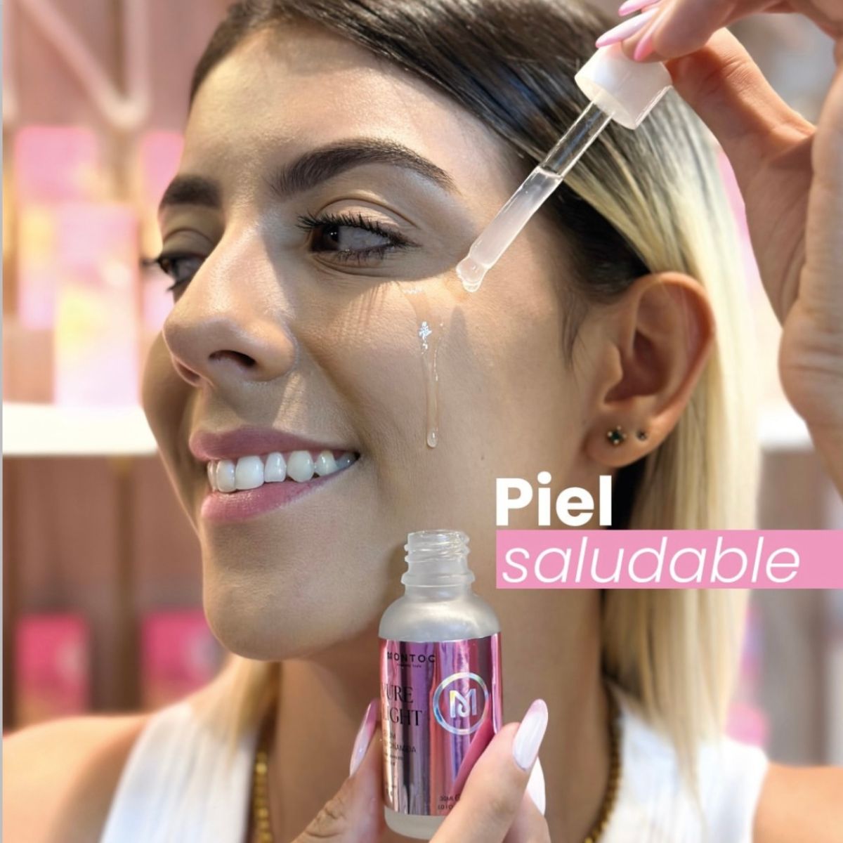 Serum Niacinamida B3 10% Zinc PA Montoc para piel más uniforme y libre de imperfecciones.
