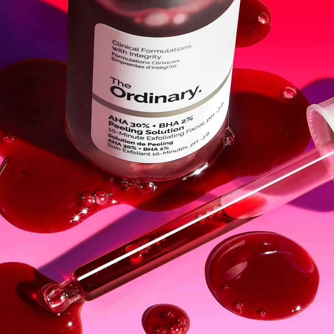 Peeling solution aha bha The Ordinary exfoliante facial para manchas y poros