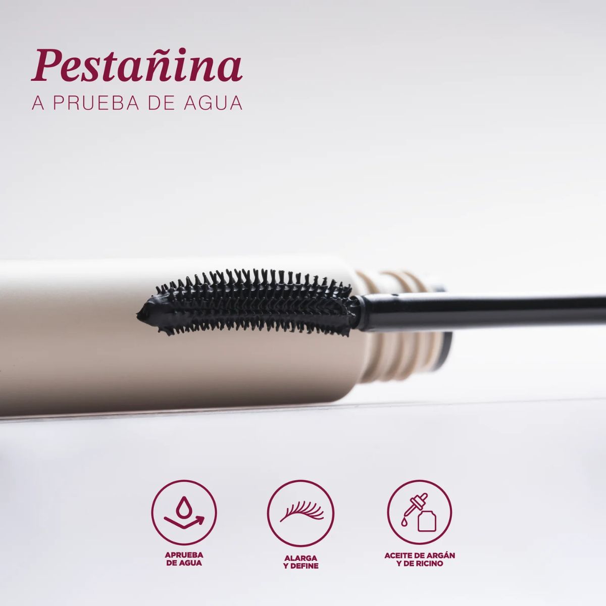 Pestañina a prueba de agua negro intenso - tratamiento para pestañas.