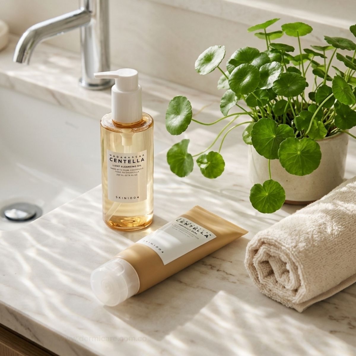 Double Cleansing Duo Skin1004 set aceite limpiador y gel limpiador Centella Asiatica K-beauty