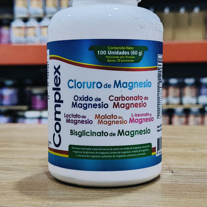 Magnesio complex 7 formas cloruro bisglicinato treonato malato