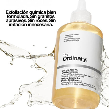 resultados acido glicolico the ordinary textura uniforme poros reducidos luminosidad