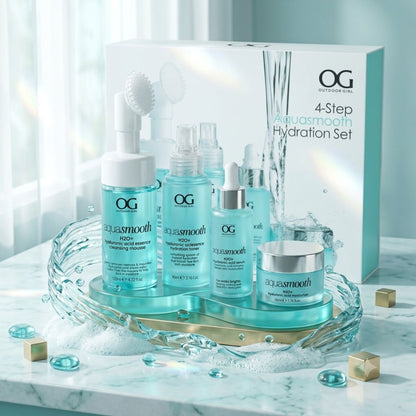 Kit Ácido Hialurónico 4 pasos OG Colombia espuma tónico sérum crema hidratante rutina completa