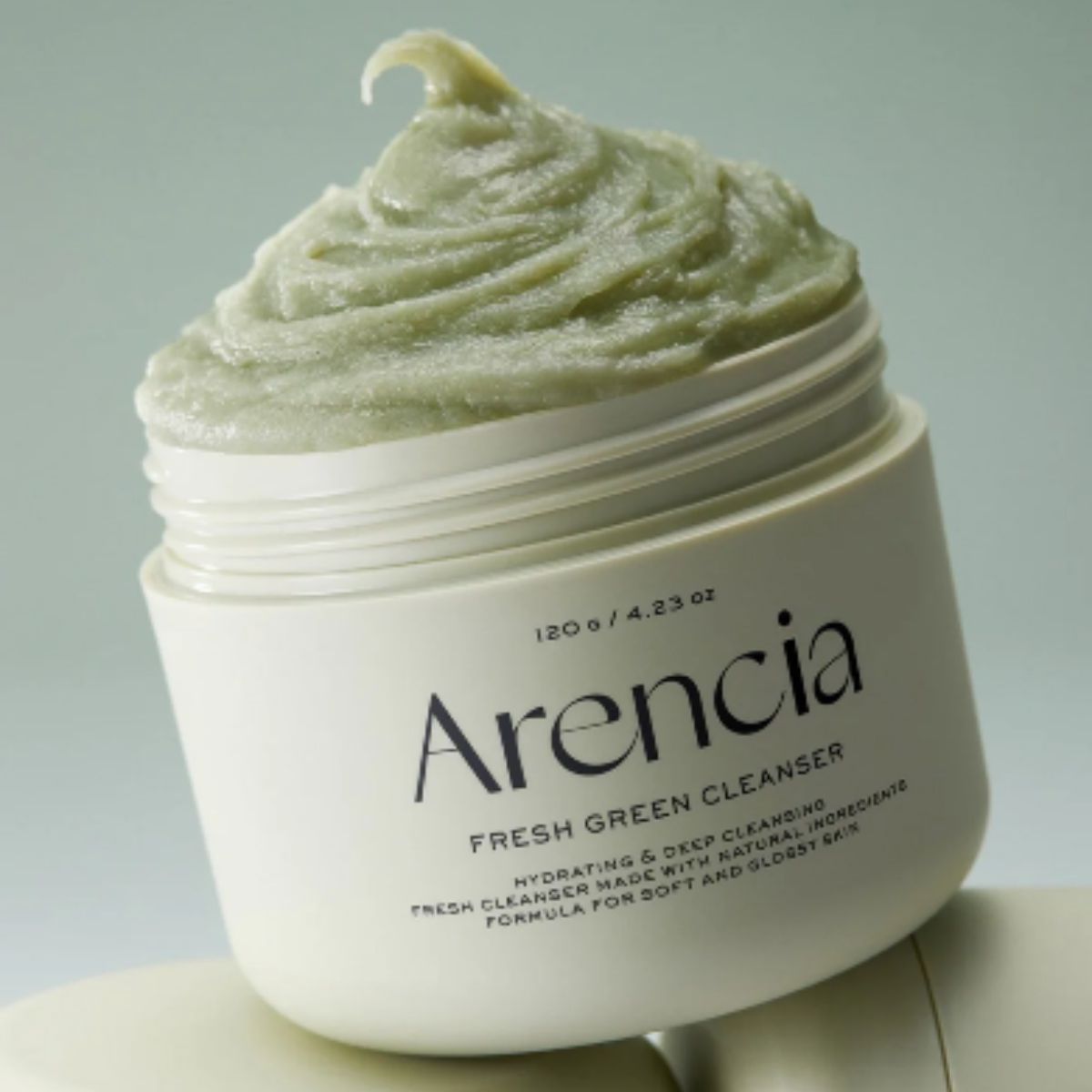 Arencia Fresh Green Rice Mochi Cleanser limpiador facial coreano para piel con acne y piel sensible