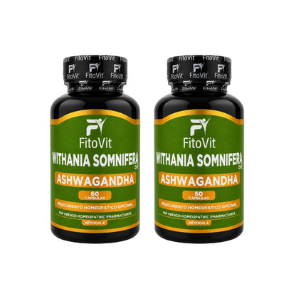 Ashwagandha FitoVit 500 mg • 60 Cápsulas • Adaptogen para el Estrés y el Descanso
