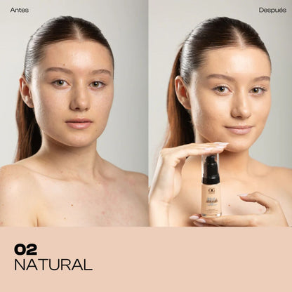 Base Aqua Smooth OG Colombia maquillaje liquido niacinamida cobertura media acabado natural luminoso