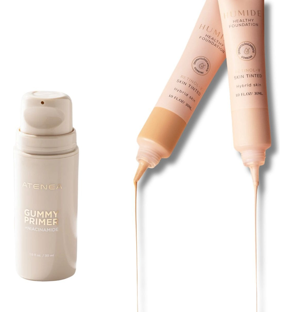 Kit Primer de maquillaje con Niacinamida y Base con Retinol Vegetal de Montoc