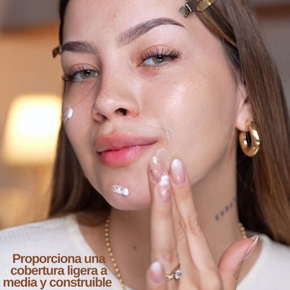 BB Cream CC Cream Sunsoon Montoc SPF 50+ con pigmento adaptativo, producto multifunción protección y cobertura.