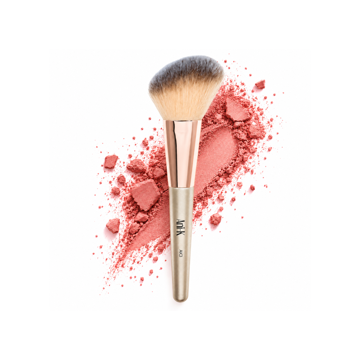 Brocha para Rubor AK3 Anik Makeup Cerdas Suave Difuminado Natural